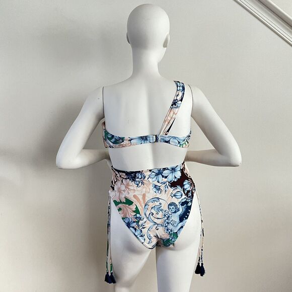 Aqua Bendita Swimsuit Size XL Blue Multicolor 2 Piece Mariette-Etta - Picture 6 of 12